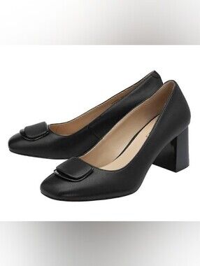 Lotus Black Pumps Size 9